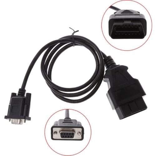 Universal OBD2 16Pin TO DB9 RS232 Adapter Cable Car Auto Diagnostic Interface