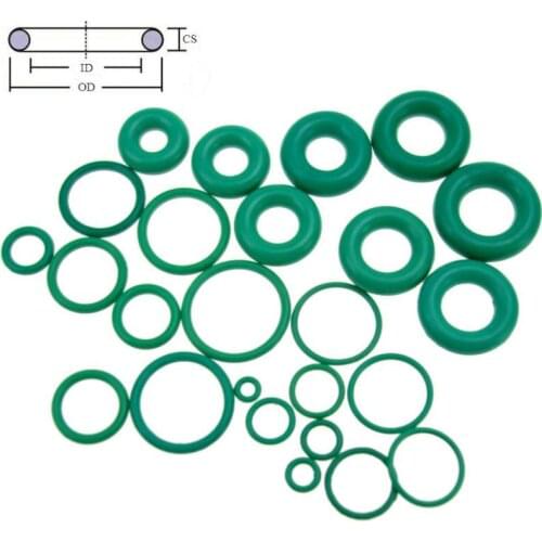 CS 2.4mm OD 4-120mm Green FKM Fluorine Rubber Oil Sealing Gasket O Ring