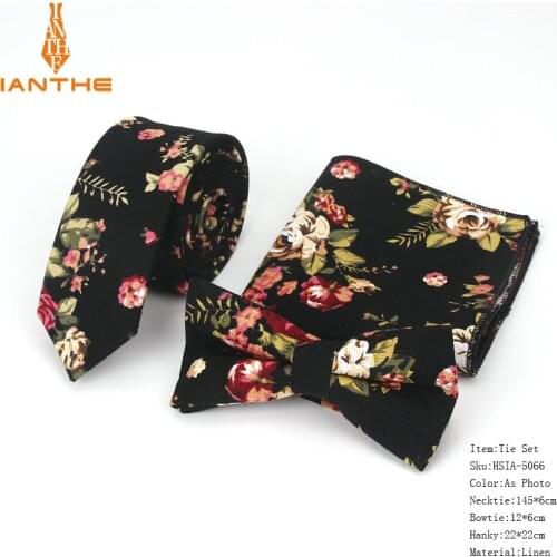 Slim Tie Mens Skinny Flower Rose wedding Pocket Square Handkerchief Butterfly Bow Ties Necktie Set Lots corbatas para hombre