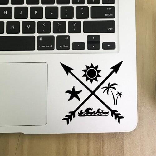 Beach Life Summer Fun Wave Decals Air Decoration Starfish Starfish Sun Icon Car Vinyl Sticker Decor 15*15cm