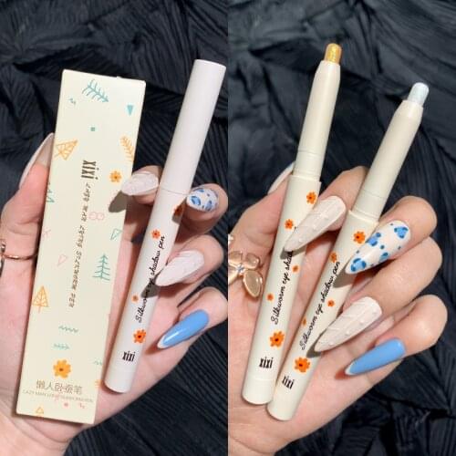 Gold silver eyeshadow pencil by Xixi makeup cute apprearance long lasting waterproof metallic eyeshadow gel AC397
