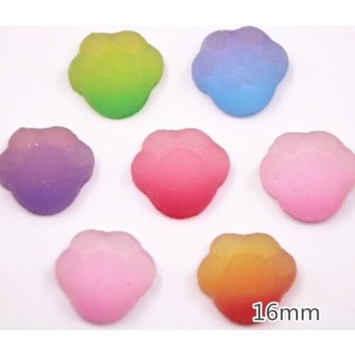 20pcs Resin Jelly Bear sole Animal multicolor Flat back Cabochon Art Supply Decoration Charm Craft hair bow center
