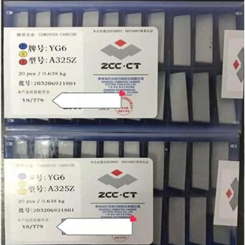 20PCS YT15 / YG6A / YW2 / YD15 / YG6 A325Z cnc carbide welding inserts 90 degree external carbide tips brazed blade