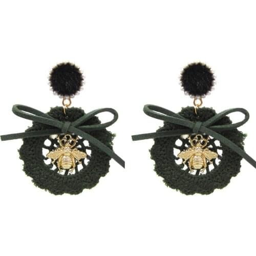 2021 Trendy Womens Jewelry Earrings Handmade Dangle Bohemian Ethnic Style Pendant Earrings Aretes Bee Earrings