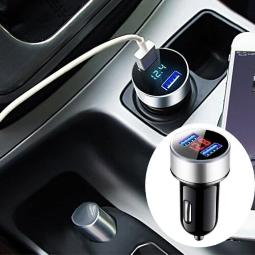 3.1A Dual USB Car phone Charger For Peugeot 206 207 208 301 307 308 407 2008 3008 4008