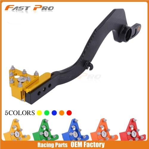 CNC aluminum Rear Foot Brake Pedal For Suzuki RMZ450 RMZ 450 2008-2019 RMX450Z 2010-2019