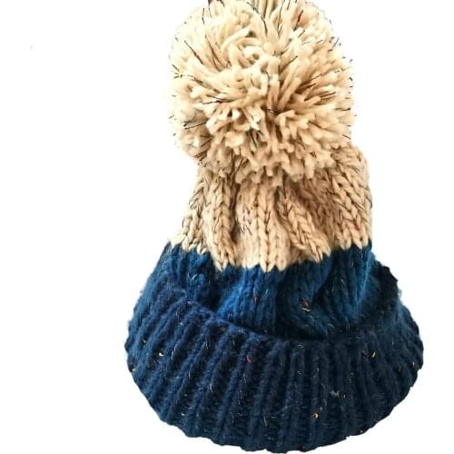BomHCS Autumn winter star flower hat pure handmade knitted hat women winter warm fashion wool cap beanies