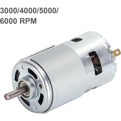 795 DC Motor High-speed Large Torque Motor with Ball Bearing and Fan Blades for DIY Model Car / Small Drill Micro machine