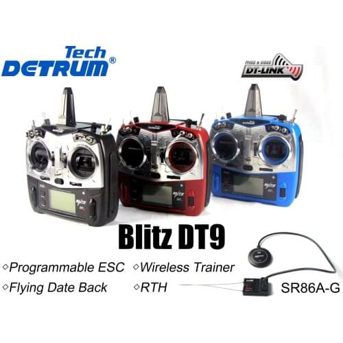 Dynam Detrum Blitz-DT9 9CH Smart Transmitter DTM-T015 , Telemetry/ Programming (TX only)