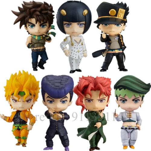 Newest 10cm JOJOs Bizarre Adventure Kujo Jotaro Dio Brando PVC Action figure Model toys doll Christmas gift for boy