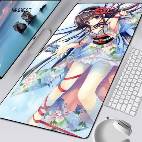 ANIME Figure Mouse Pad Gamers Cute Sexy Girl Pad Mouse 90x40cm Rubber Mouse Pad awaii Keyboard Computer Mat for Girl Boys