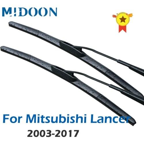 MIDOON Wiper Front Wiper Blades For Mitsubishi Lancer 2003-2017 2004 2005 2006 2007 2008 2009 Windshield Windscreen Front Window