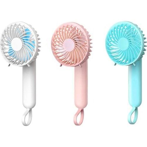 Electric Mini Fan Portable Summer Cooling USB Fan Foldable Rechargeable Child 3 Speed Hand Fan For Traveling Home Office
