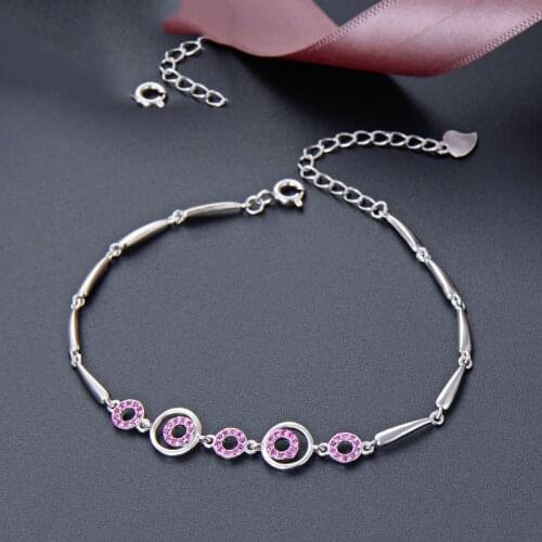 Fashion Bracelet For Women Genuine 925 Sterling Silver Bracelet Jewelry Accessories Anniversary Gift For Lady Party Decoration