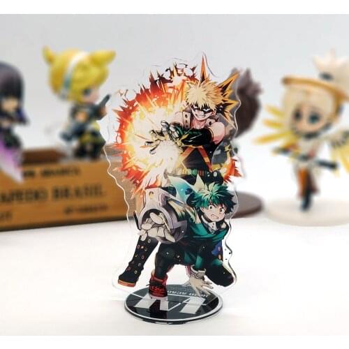 My Hero Academia Midoriya Izuku bakugou katsuki acrylic stand figure model plate holder cake topper anime