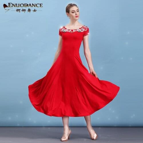 New ballroom waltz modern dance dress ballroom dance competition dresses standard ballroom dancing clothes tango dress MQ285