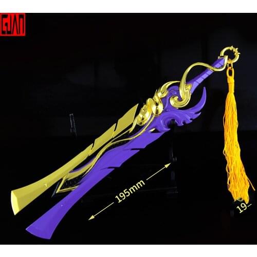King Glory Weapon Surrounding Li Xin Yinian Magic Alloy Model Pendant Chain Toy Ornament 20cm Metal Die-casting Mini Pendant
