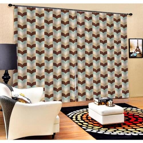 Simple curtains Customized size Luxury Blackout 3D Window Curtains For Living Room Decoration curtains