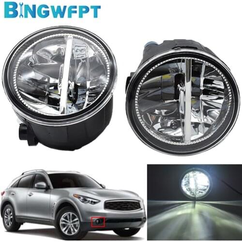 Fog Lights 26150-8990B For Infiniti FX35 3.5L V6 2006-2012 (Left + right) Car Styling Front LED Fog Lamps