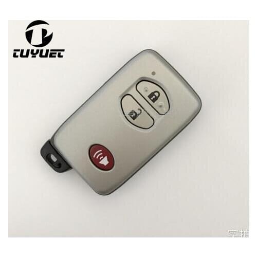 Blank smart Remote Key Shell For Toyota 4Runner Venza 2+1 Buttons FOB Card Case 3 Buttons With Insert Small Key