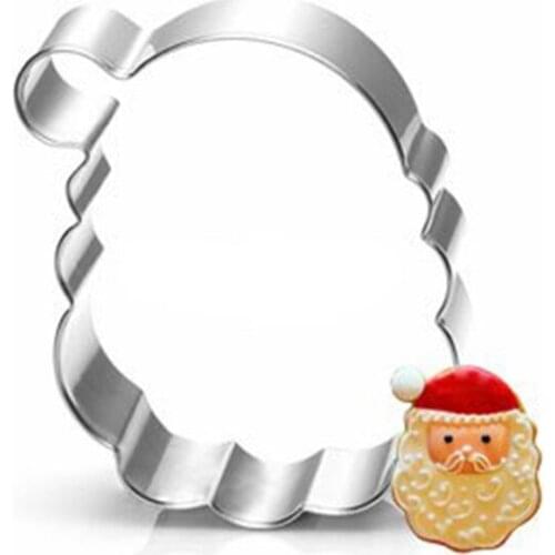 Santa Claus Biscuit Stamp Cookie Cutter Tools Toy Bakery Kitchen Gadgets Sale Stainless Steel Baking Mold Fondant Party Decor