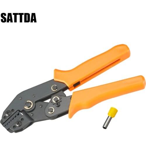 SN-02WF mini crimping pliers for insulated and non- insulated ferrules terminals 0.5-2.5mm multi tool crimping tool crimpper