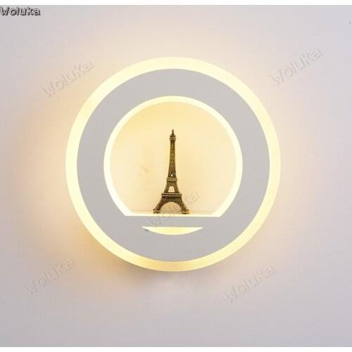 Tower LED wall lamp study aisle lamp childrens room cartoon head ultra-thin CD50 W02