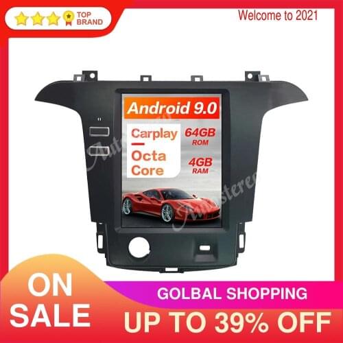 Tesla Autoradio Headunit Android 9.0 4+64GB For Ford Galaxy S Max 2007-2015 Car Multimedia Player built-in Auto Radio Navigation
