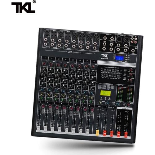 TKL 8-channel Digital Mixer Professional Audio Sound Mixing Reverb And Effects Bluetooth 2USB DJ Mixers