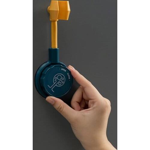 Universal Adjustable Hand Shower Holder Suction Cup Holder Full Plating Shower Rail Head Holder Bathroom Bracket Not Fall Off