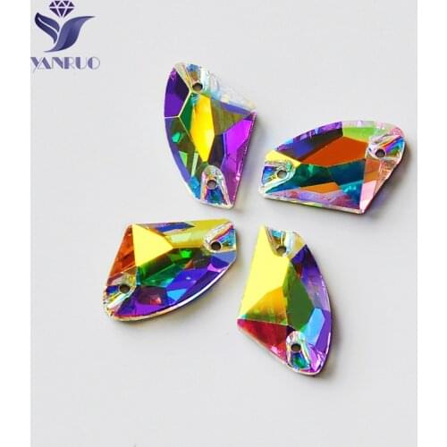 YANRUO 3256 Galactic AX AB Strass DIY Rhinestones Dress Sew On Rhinestones Sewing Stones and Crystals For Sewing Accessories