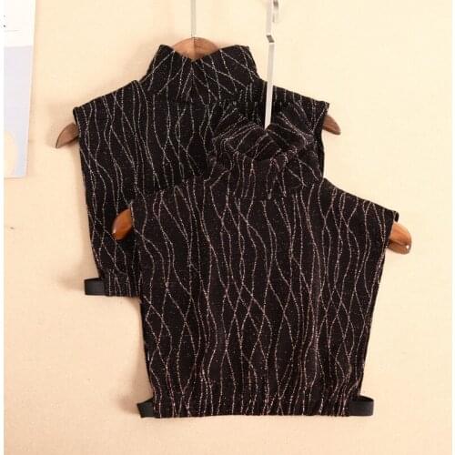 Women Turtleneck Fake Collar Plus Size Sweater Blouse Tops False Collar Stand Detachable Shirt Collars Female Nep Kraagie