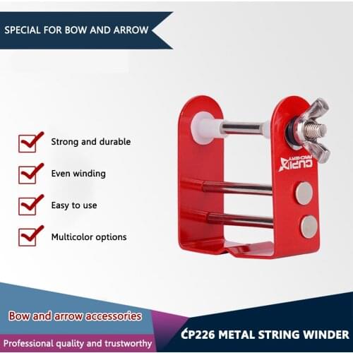 1pc Metal Arrow Bow String Winder Bowstring Wire Winding Serving Assist Repair Tool Bow String Set Hunting Shooting Accessories
