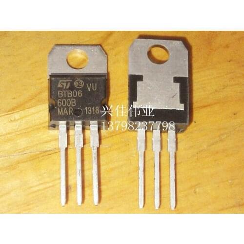 10PCS New BTB06-600B triac switch 6A / 600V TO-220
