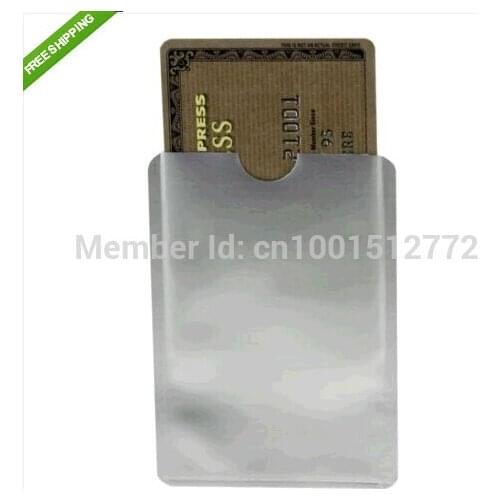 100pcs Anti Scan RFID Blocking Sleeve for Credit Card to Secure your Identity ATM Debit Contactless ID Protector blocker