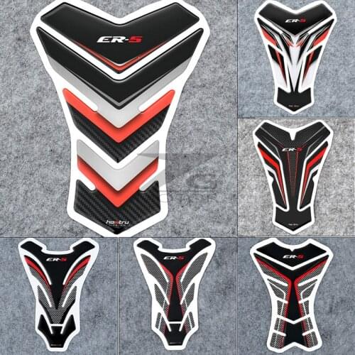 3D Motorcycle Tank Pad Protector Decal Stickers Fit For KAWASAKI ER-5 ER500