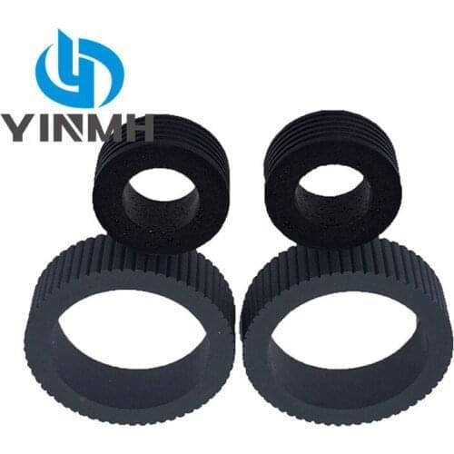 5 Sets Compatible New Pickup+Brake Roller Rubber Tires for Fujitsu fi-7160 fi-7260 fi-7180 fi-7280 PA03670-0001 PA03670-0002