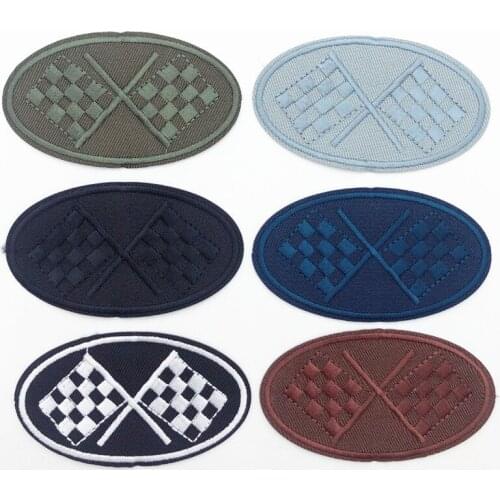 60pcs oval Denim Patches Iron On Sew On Patches Fabric Repair Patch kit for clothesLeiao Craft