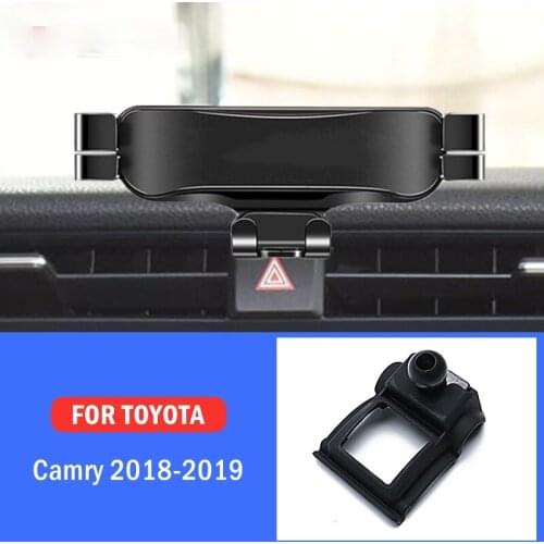 Car Mobile Phone Holder For Toyota Camry 2018 2019 Special Air Vent Mounts Stand GPS Gravity Navigation Bracket Car Accessories