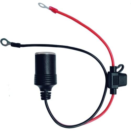 Car Cigarette Lighter Female Seat With Line Female Head To Car Cigarette Lighter Mother Seat With 15A Fuse Tube For Car Auto