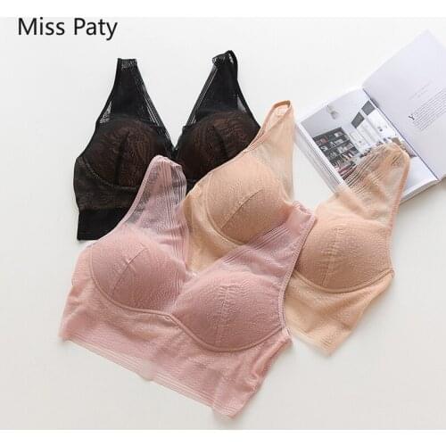 Deep V beauty back underwear ladies no steel ring bra thin section sexy lace gathered vest bra lingerie bralette