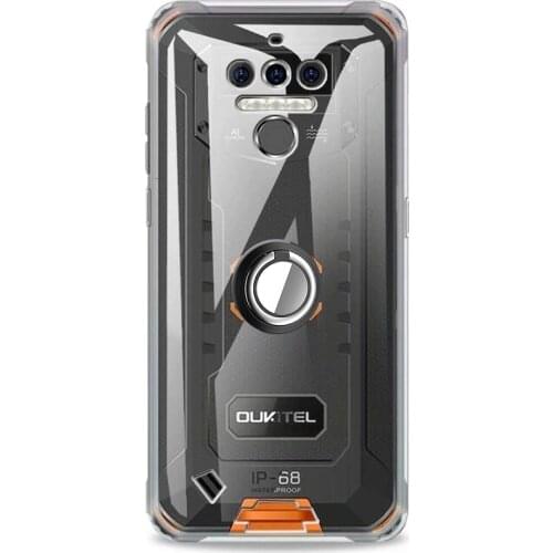 Case For OUKITEL WP5 Cover Magnetic Car Finger Ring Holder Soft TPU Shockproof Clear Case Cover For OUKITEL WP5 5.5inch Coque