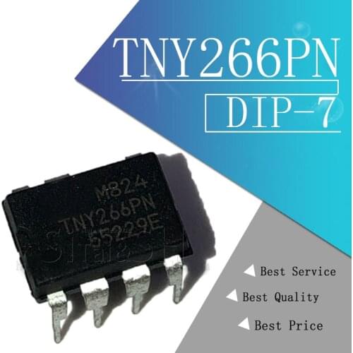 10PCS/LOT Upright DIP7 TNY266P TNY266PN TNY266 LCD supply chip Brand new authentic spot, can be purchased directly