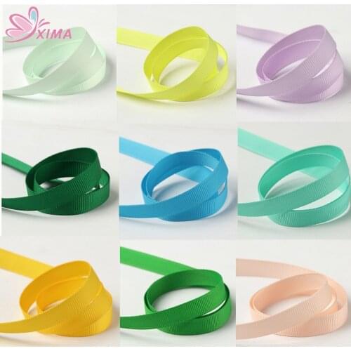 XIMA 10Yard 1CM Satin Ribbon Webbing Tape Lace Trimming for Packing Printing Grosgrain Christmas Decoration 35 Colors