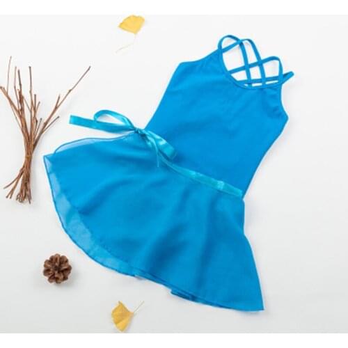 Kids Girls Ballet Dress Leotards For Dancewear Ballerina Dance Clothes Gymnastics Leotard with Skirt Outfit