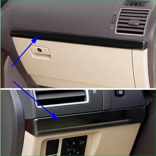For Toyota Land Cruiser Prado FJ150 LHD 2010 to 2017 Interior Dashboard Middle Panel Center Control Glove Box Cover Sticker Trim