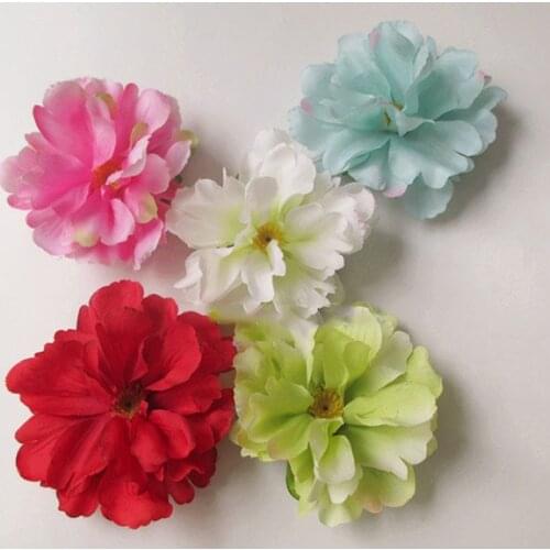 Artificial flowers head Wild peony flower simulation flowers silk cloth shoes hat decoration diy flower ornaments