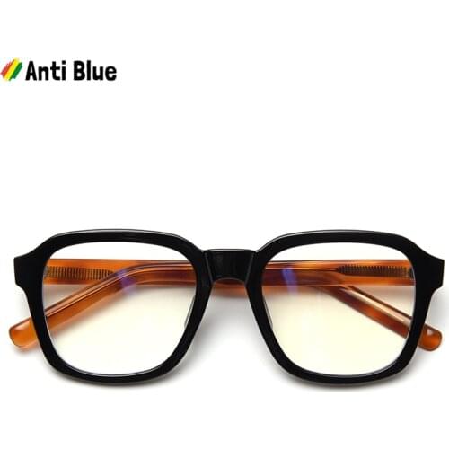 JackJad 2021 Top Quality Vintage Square Style Anti Blue Ray Eyewear Frame TR90 Frame Acetate Leg Computer Glasses Eyeglasses