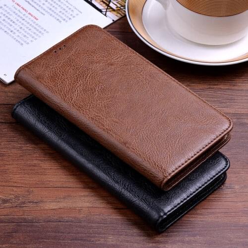 Leather case for Xiaomi Redmi note 9s 9 pro No Magnet business design with 3 card slots inside TPU cover case