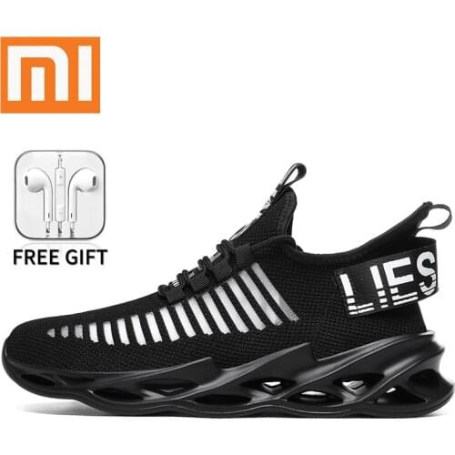 Xiaomi Men Sneakers Fashion Comfortable Running Shoes Breathable Mesh Casual Lace-Up Men Outdoor Sports Shoes Size 39-46